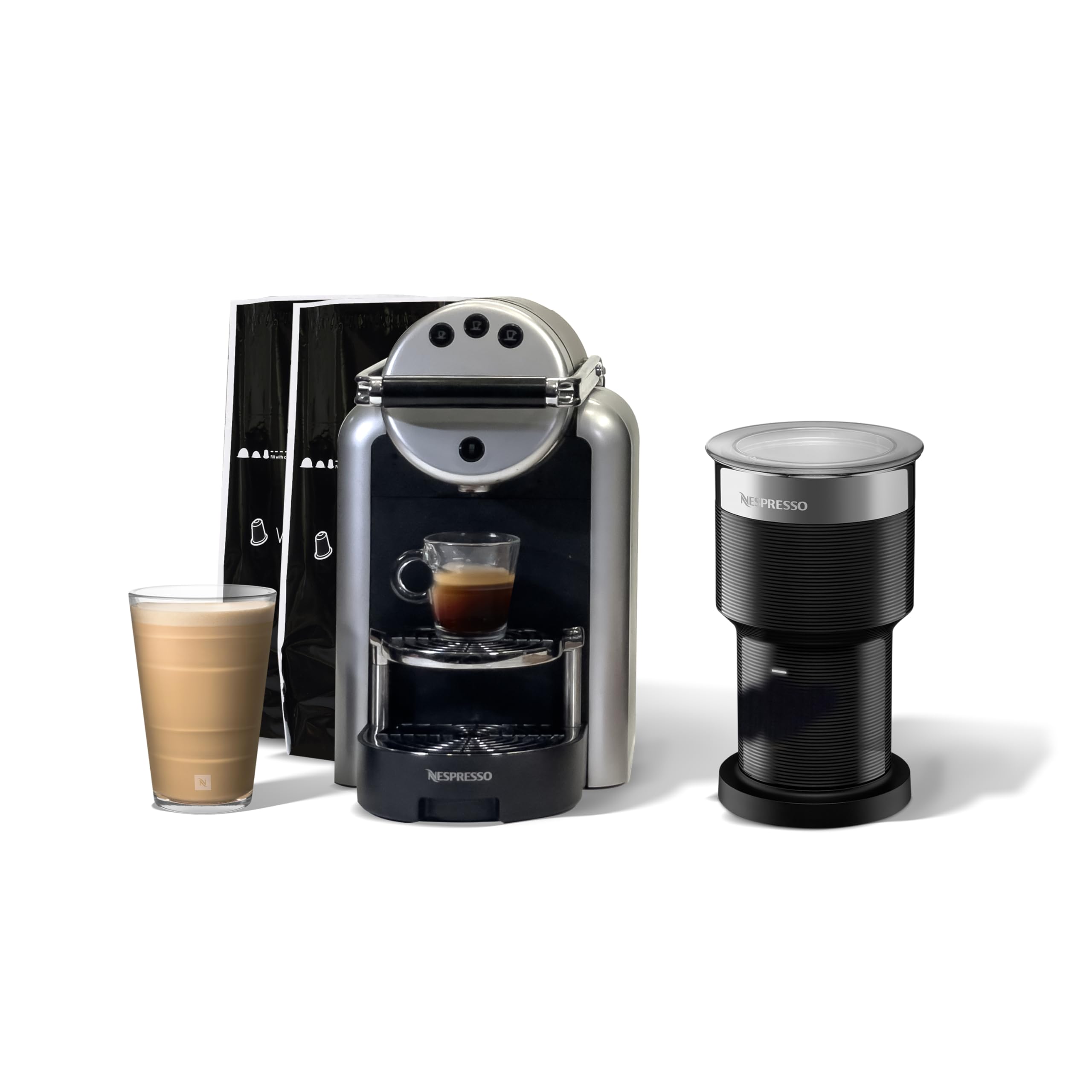 Nespresso 2021年製 Nespresso Citiz Leather-Covered Brown Coffee Machine Vèlle Milano