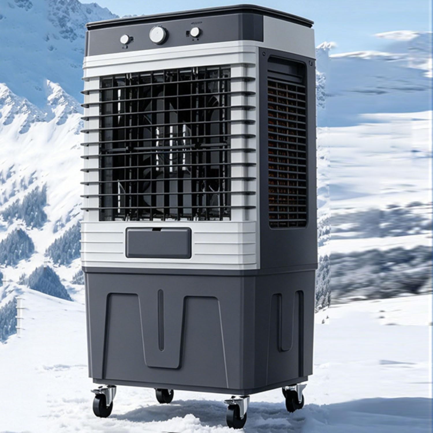 WJIANBIN Portable Air Cooler Fan Evaporative Air Cooler with 80L Tank & 4 Ice Packs 35dB Quiet 120°Oscillation Portable Air Conditioner with 3 Speeds 3 Modes Cooling AC Unitfor Home Office Bedroom