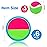 Aunnitery Outdoor Games, Toss and Ball Set with 6 Paddles and 3 Balls, Perfect Yard Games Outdoor Toys Games for Kids Ages 4-8 Easter Gifts for Kids/Adults/Family
