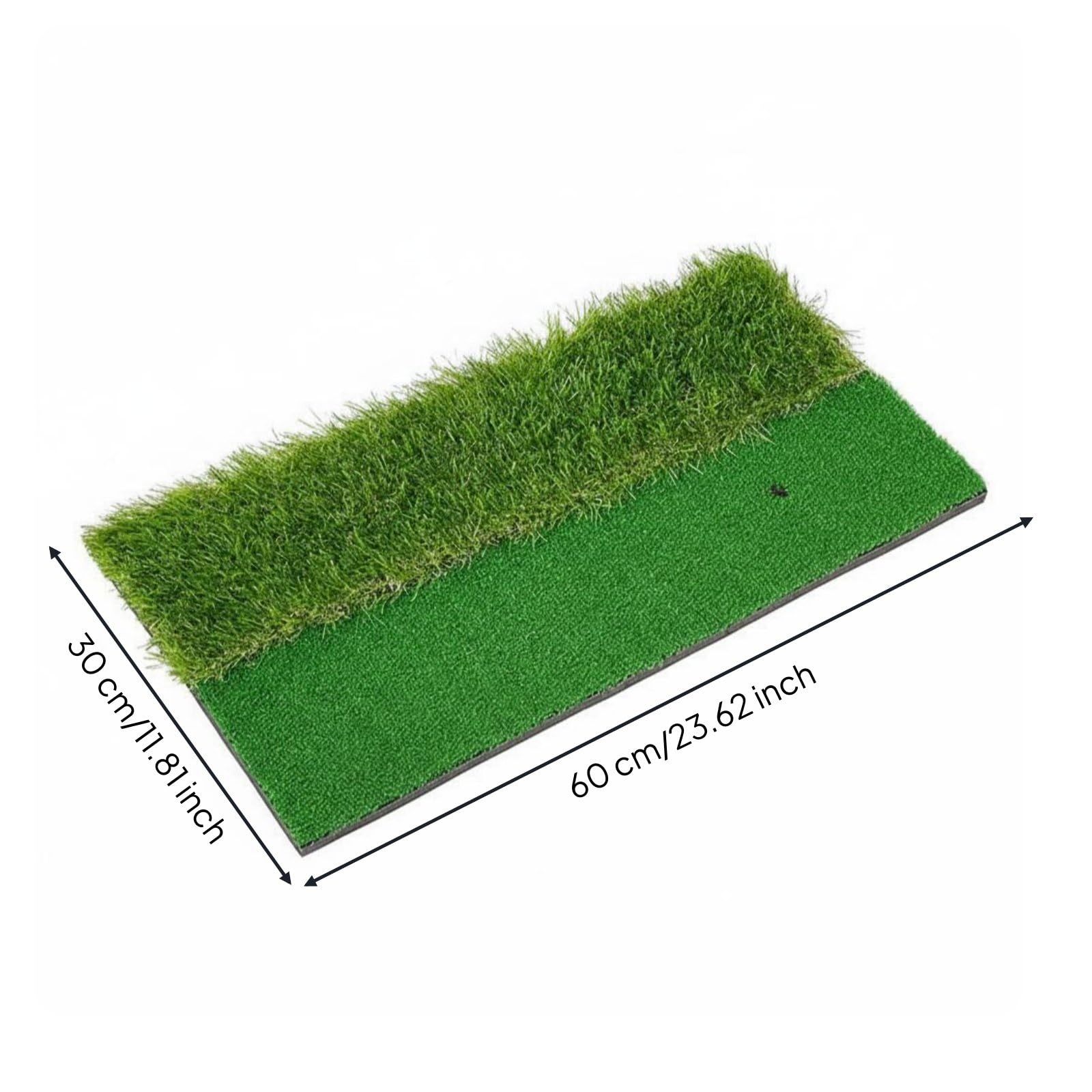 Harilla Tappetino da Golf Tappeto Allenamento Pratica Domestica Swing E Chip Migliora Costanza con Doppio Tappeto Erboso E Struttura Eva Adatto per Campo Pratica
