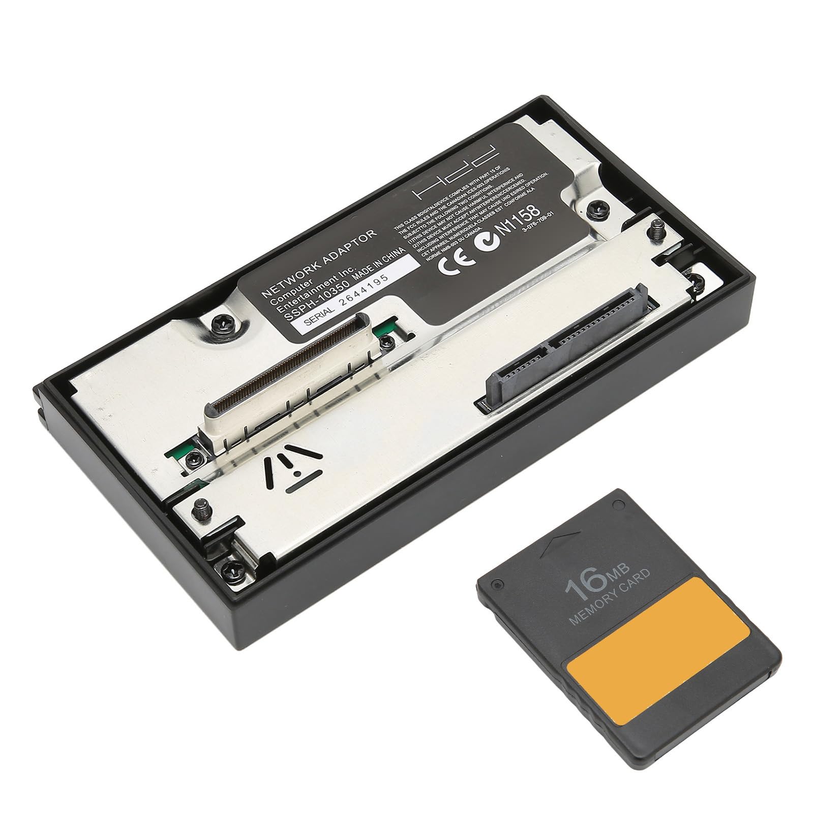 Adattatore di rete PS2 con interfaccia HDD e scheda di memoria FMCB versione 1 966 da 16 MB McBoot supporta fino a 2 TB di giochi senza dischi host compatibili