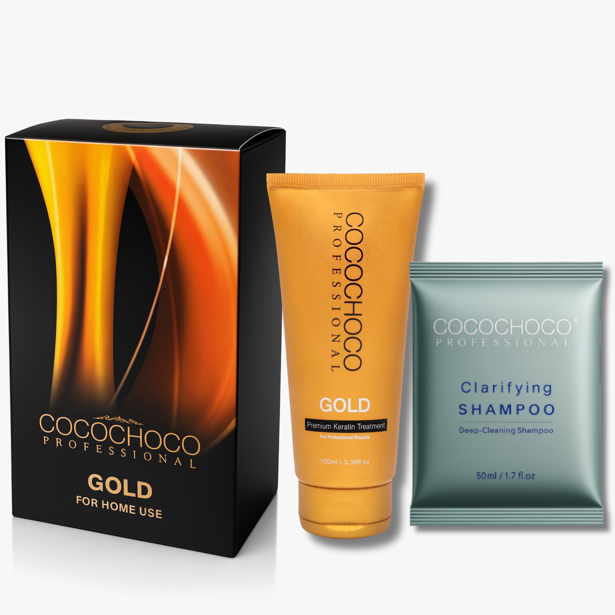 Cocochoco Gold 100ml Brazilian Blow Dry Hair Straightening Keratin Treatment 50ml Shampoo …