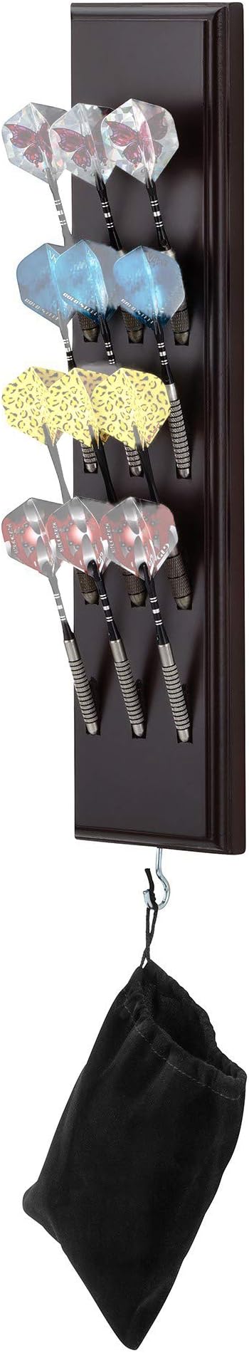 Viper Wall Mounted Dart Holder/Caddy Display, Holds 12 Steel and Soft Tip Darts