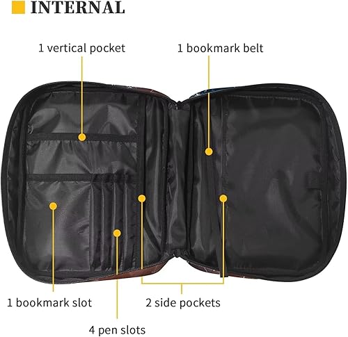 Miniatura 5 de Funda de Biblia para Niños con Estampado de Rugby Fútbol Hielo Fuego Fundas de Biblia Ligeras con Cremallera y Bolsillo con Asa Funda de Transporte