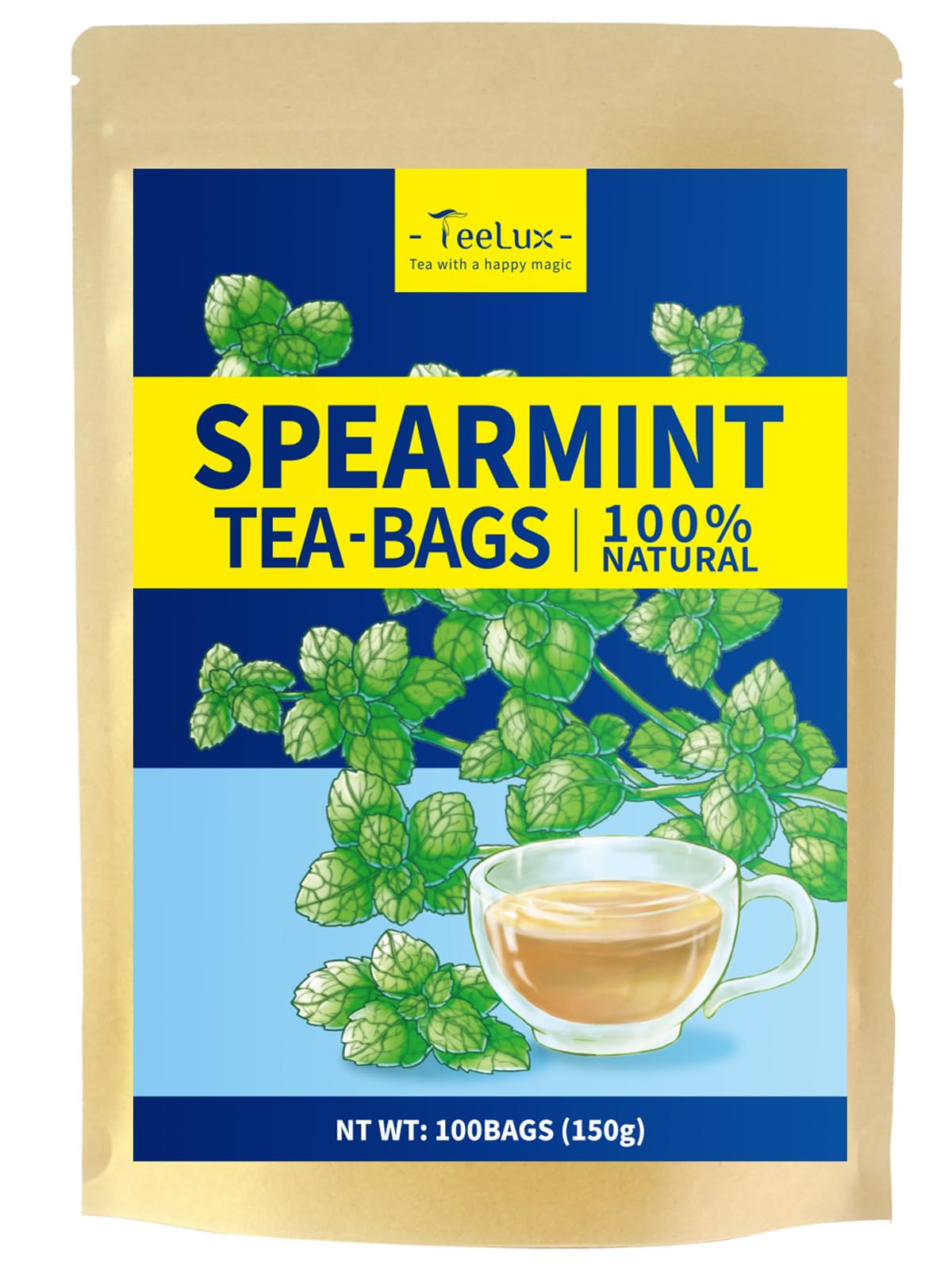TeeLux Yerba Mate Tea Bags 50 Count, Pure Natural Argentine Yerba Mate, Rich Flavor with 3g/Bag, Biodegradable Tea Bag — view 62