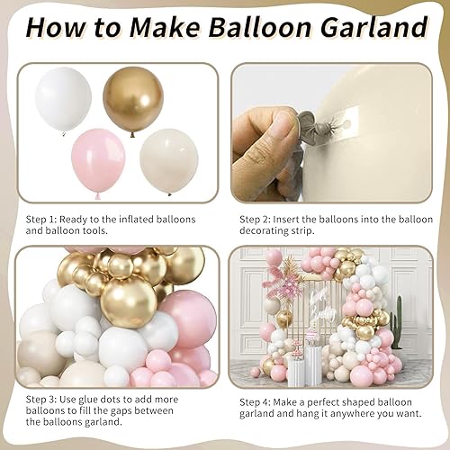 Miniatura 7 de Kit de arco de guirnalda de globos, 115 piezas de arco de globos de látex de confeti dorado cromado metálico para mujeres y hombres, boda,