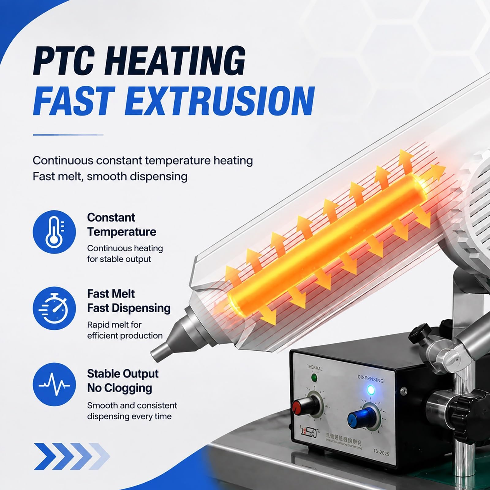 Pistolet à colle thermofusible électrique, distributeur automatique de colle actionné par pédale