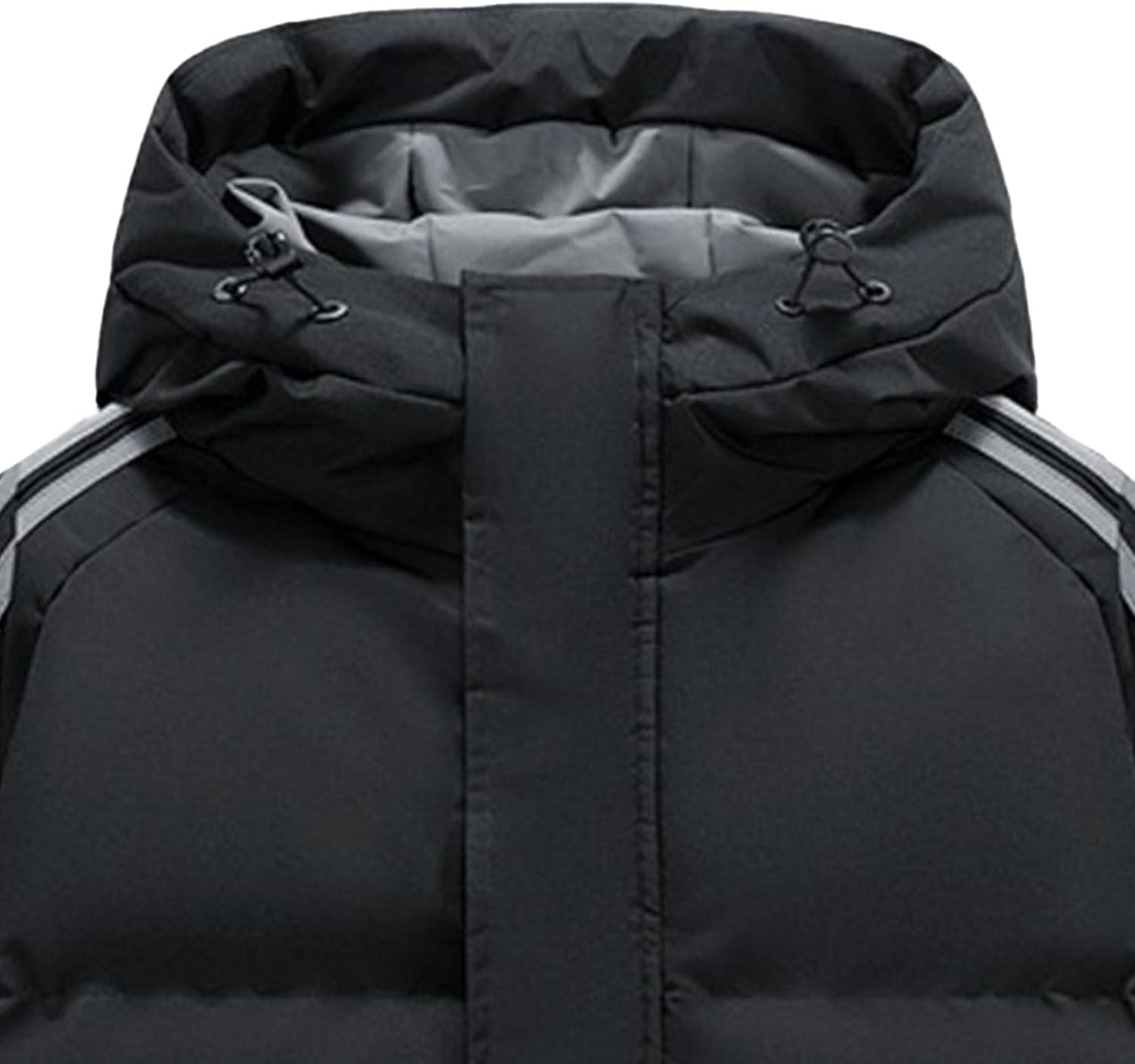 Men's Thicken Winter Coat Warm Parka Jacket Thicken Insulated Windproof Puffer Jacket with Hood
