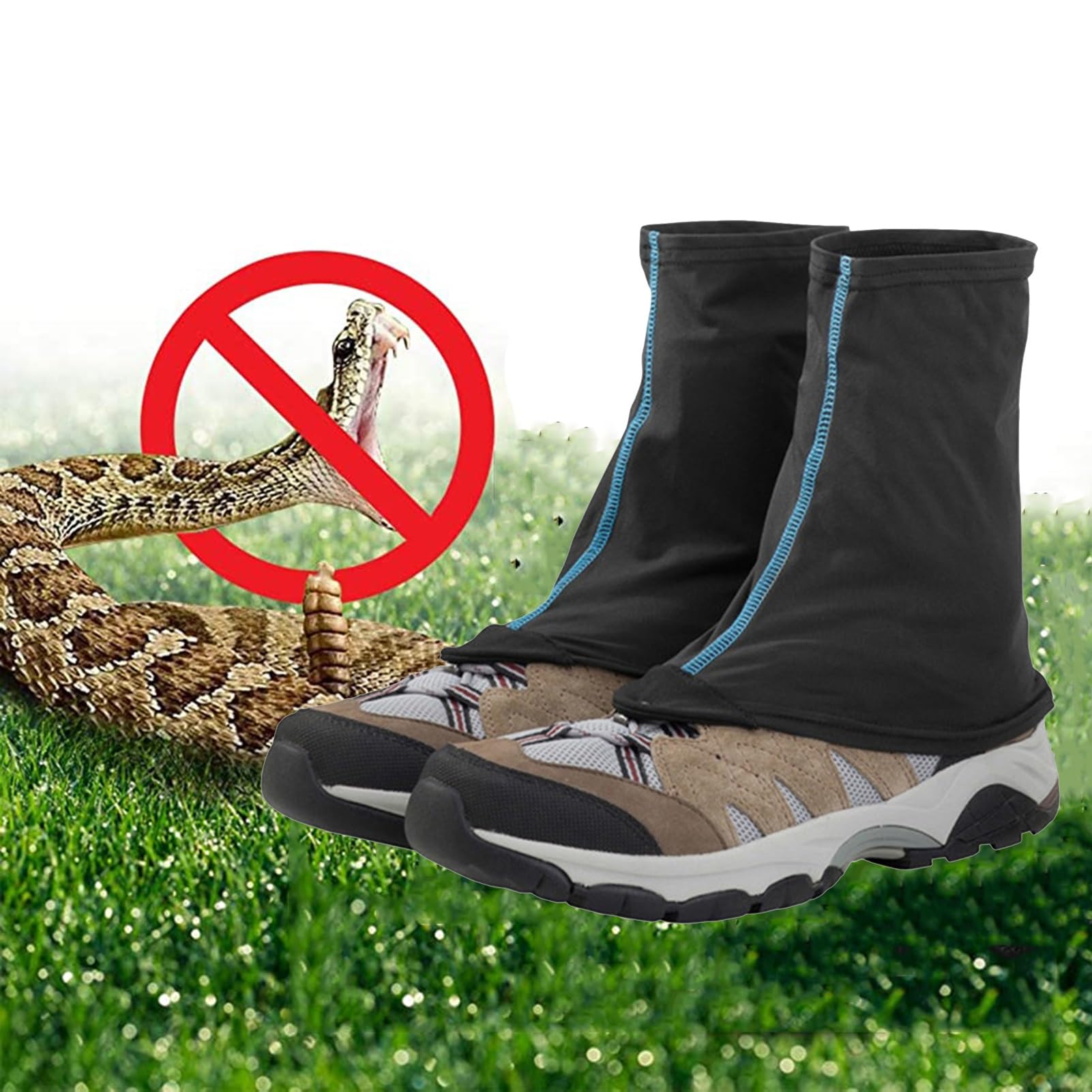 Guêtres De Jambe, Guêtres De Chaussures Légères Réglables, Bottes De Guêtres De Serpent Respirantes, Adaptées À La Course De Fond sur Neige, À La Randonnée Et À l'escalade(ML)