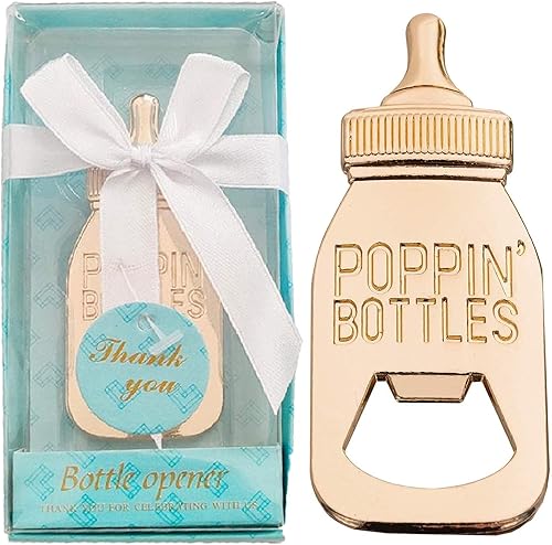 Vista 21 de Abridores de biberones para recuerdos de baby shower, paquete de 24 abridores de botellas, regalos de devolución de baby shower para invitados