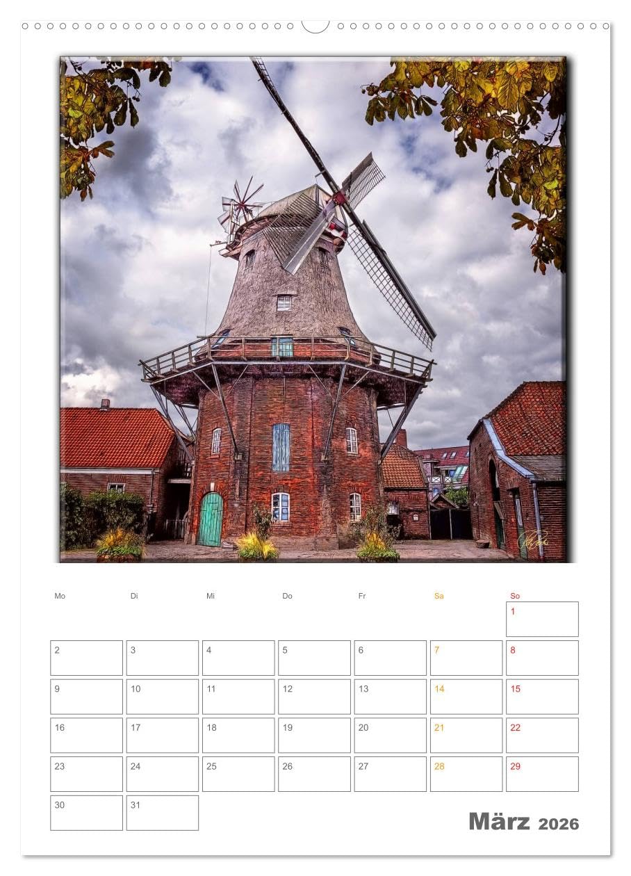 Jever - die Nordsee vor der Tür (hochwertiger Premium Wandkalender 2026 DIN A2 hoch), Kunstdruck in Hochglanz