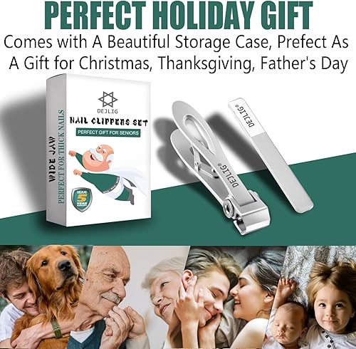 Miniatura 7 de Cortaúñas gruesas para adultos mayores, cortaúñas grandes para uñas gruesas de los pies, mango largo, cortaúñas resistentes para uñas gruesas para