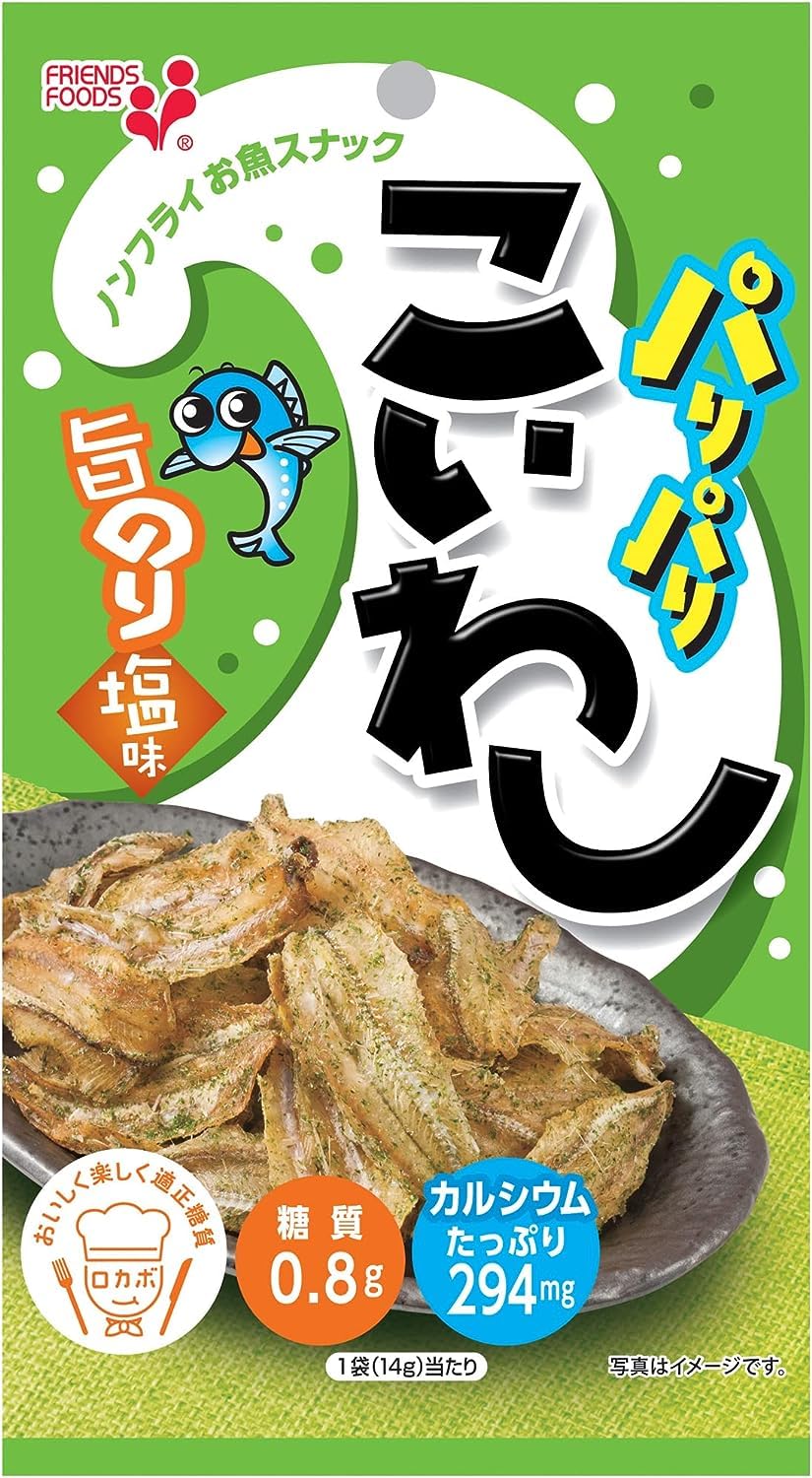 Amazon.co.jp: 井上食品 パリパリこいわしのり塩 14g×10袋 : 食品