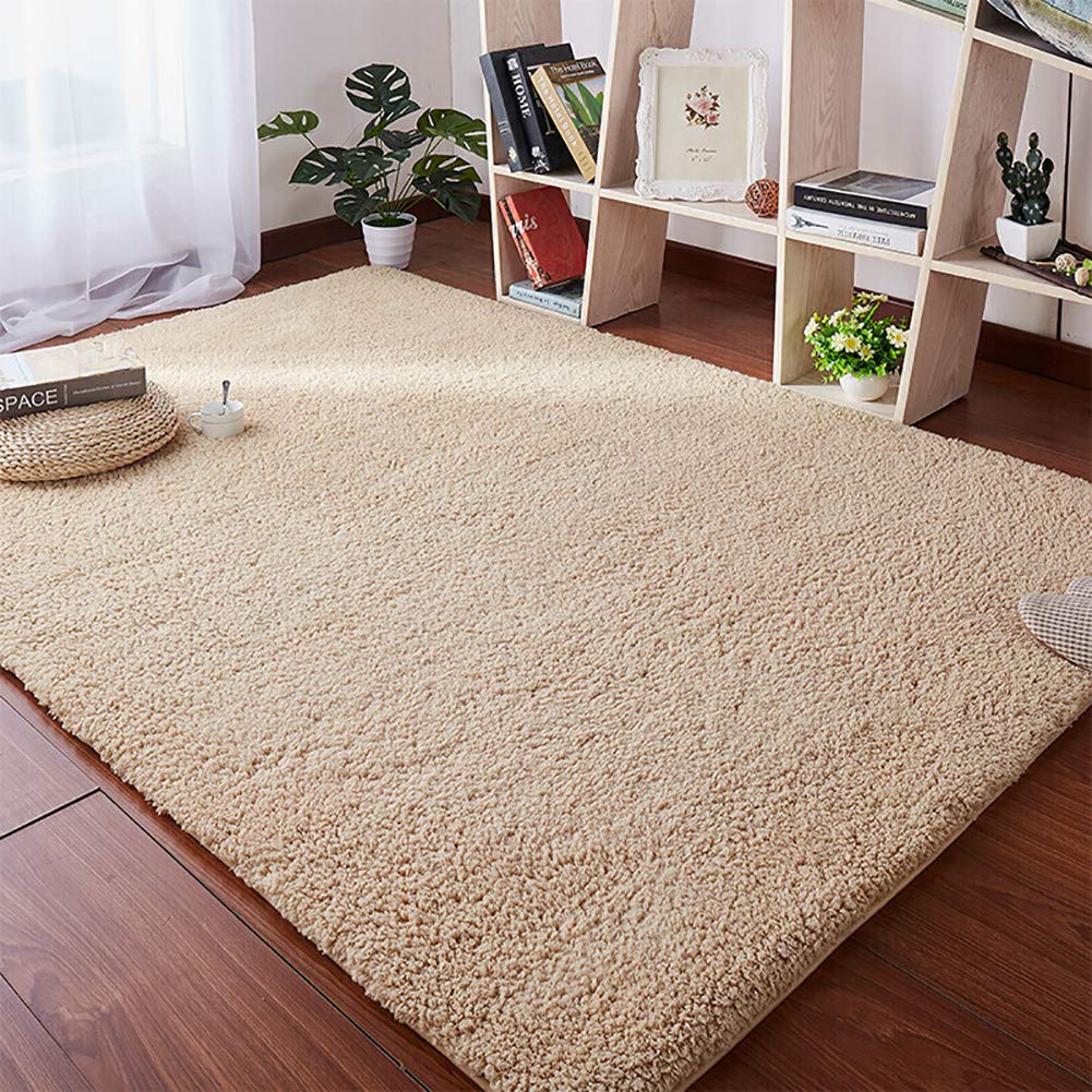 LYYKCarpet, Pile Rug, Pile Height Modern Ultra Soft Modern Luxurious Thick Pile, for Living Room, Bedroom, Children's Room, Dining - Cream 160x230cm