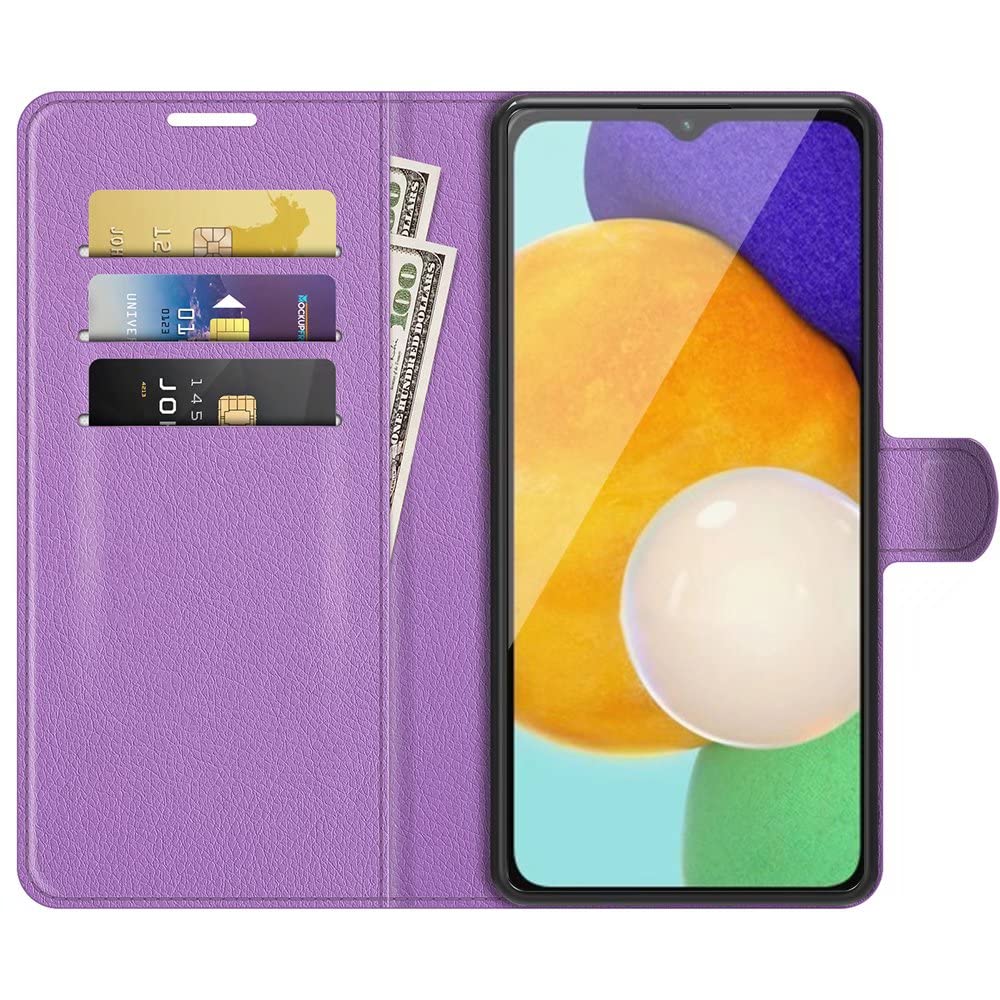 MOJIA Cover Motorola Moto G42: Portafoglio In PU Con Supporto, RFID, Viola