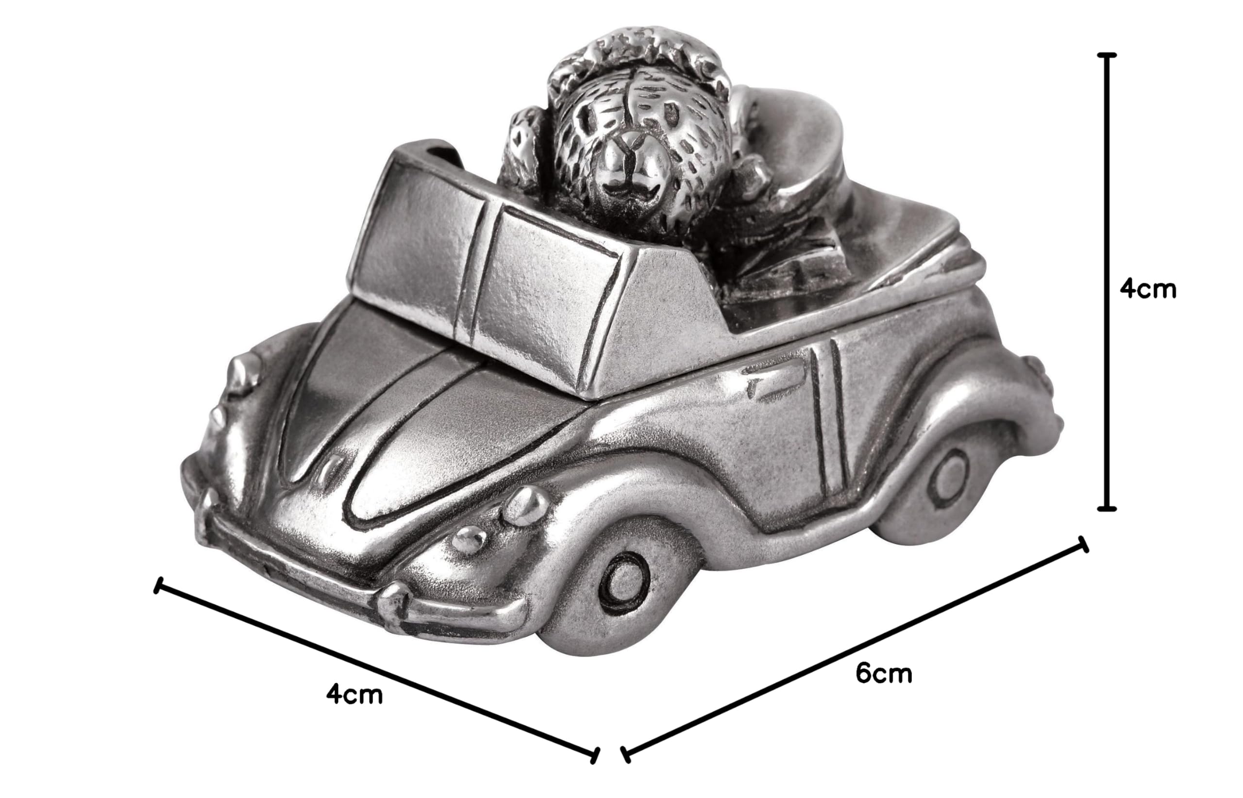Royal Selangor Milchzahndose Mädchen Teddy Bär, Zinn