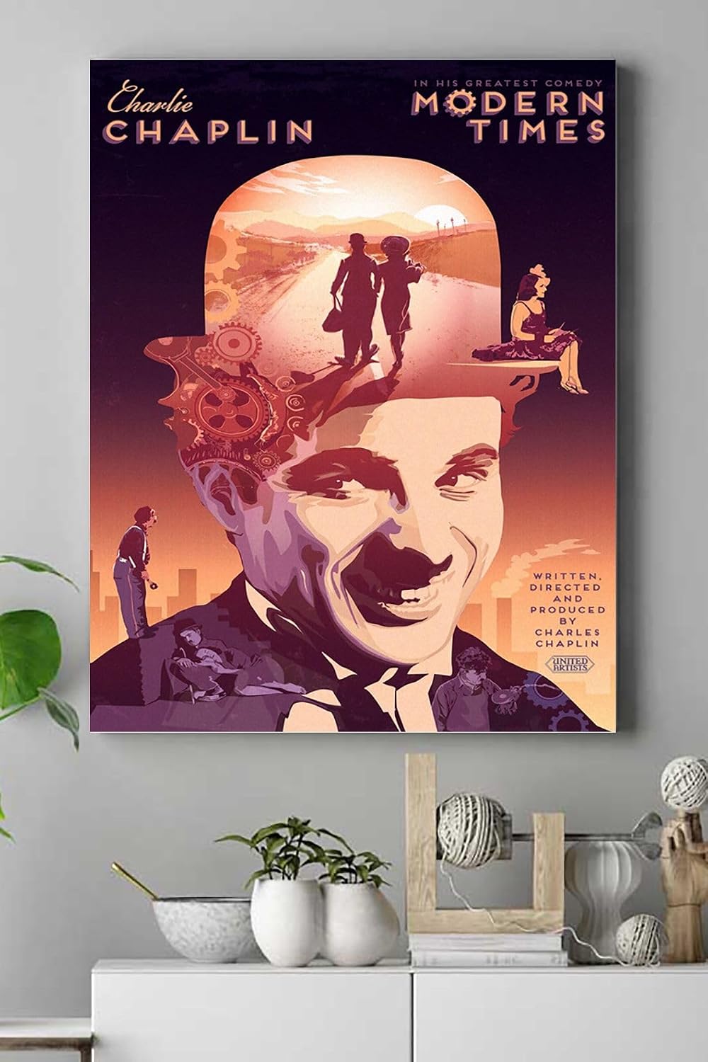 Postermanya (pster15575) Modern Times Film Afişi Kanvas Tablo 21 x 30