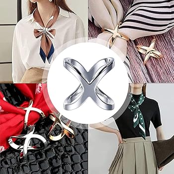 9 Pcs Boucle D'écharpe Clips De Foulard Pour Les Écharpes Anneaux - 2