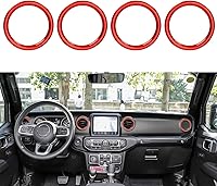 Vista 1 de auovo - Anillo para salida de aire acondicionado interior, molduras para adorno de salida de aire acondicionado del tablero, cubierta de aluminio