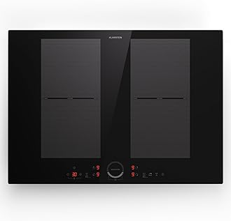 Klarstein Induction Hob, 7000W Electric Hob Induction Cooker, 4 Ring Electric Pan Hob, Built-in Table Top Cookers w/ 4 Hobs, Touch Control, Induction Heater Cooktops, Electric Hot Plates for Cooking