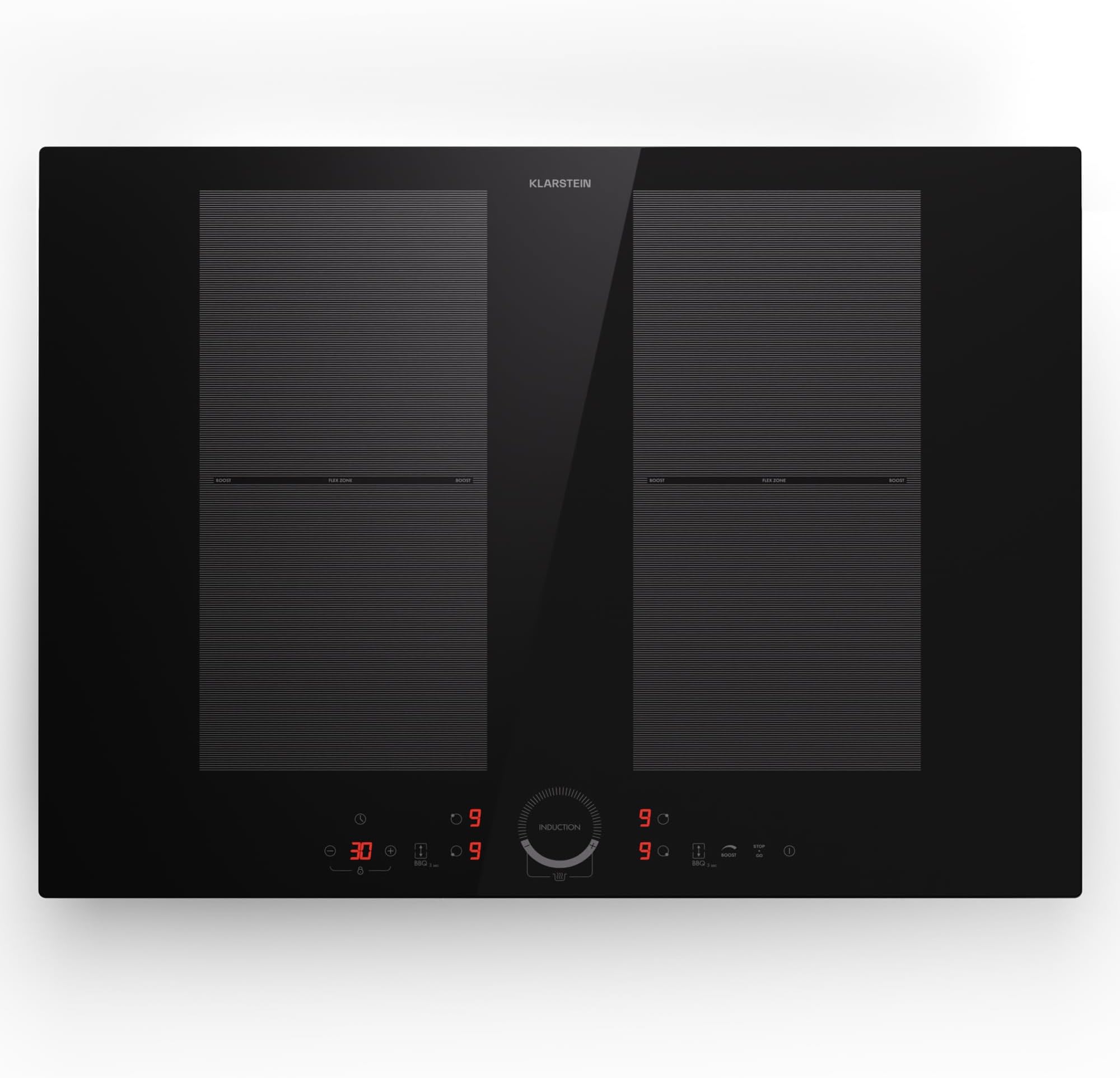 Klarstein Induction Hob, 7000W Electric Hobs Induction Cooker, 4 Ring Electric Pan Hob, Built-In Table Top Cookers w/ 4 Hobs, Touch Control, Inductions Heater Cooktops, Hot Plates for Cooking