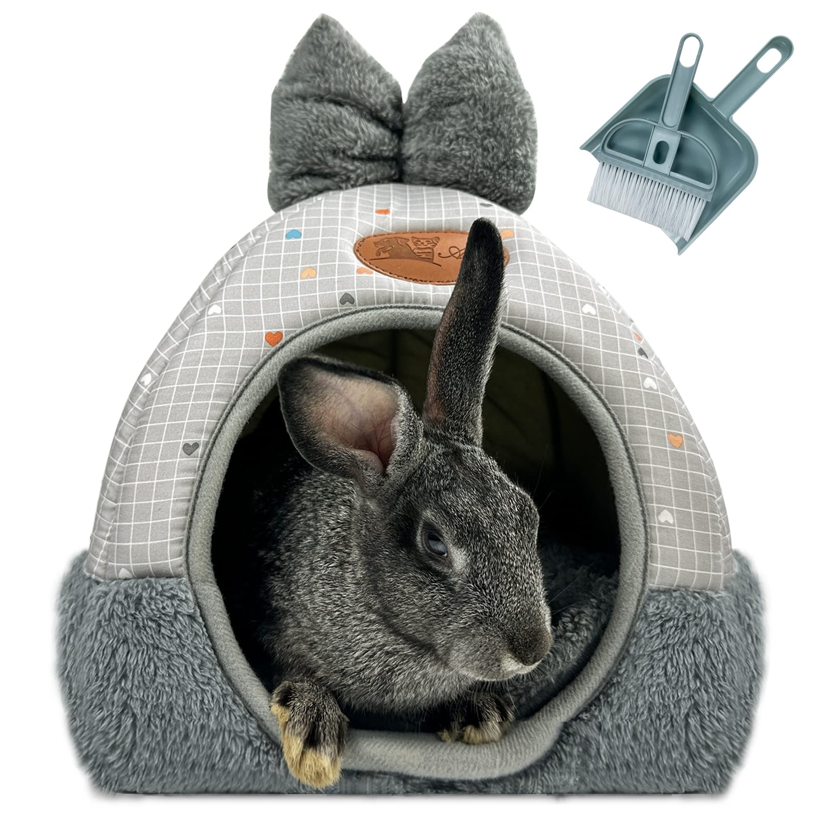 Guinea Pig Bed and Hideout, Soft Warm Rabbit Bed House for Small Animal Hamster Ferret Bunny Chinchilla Hedgehog