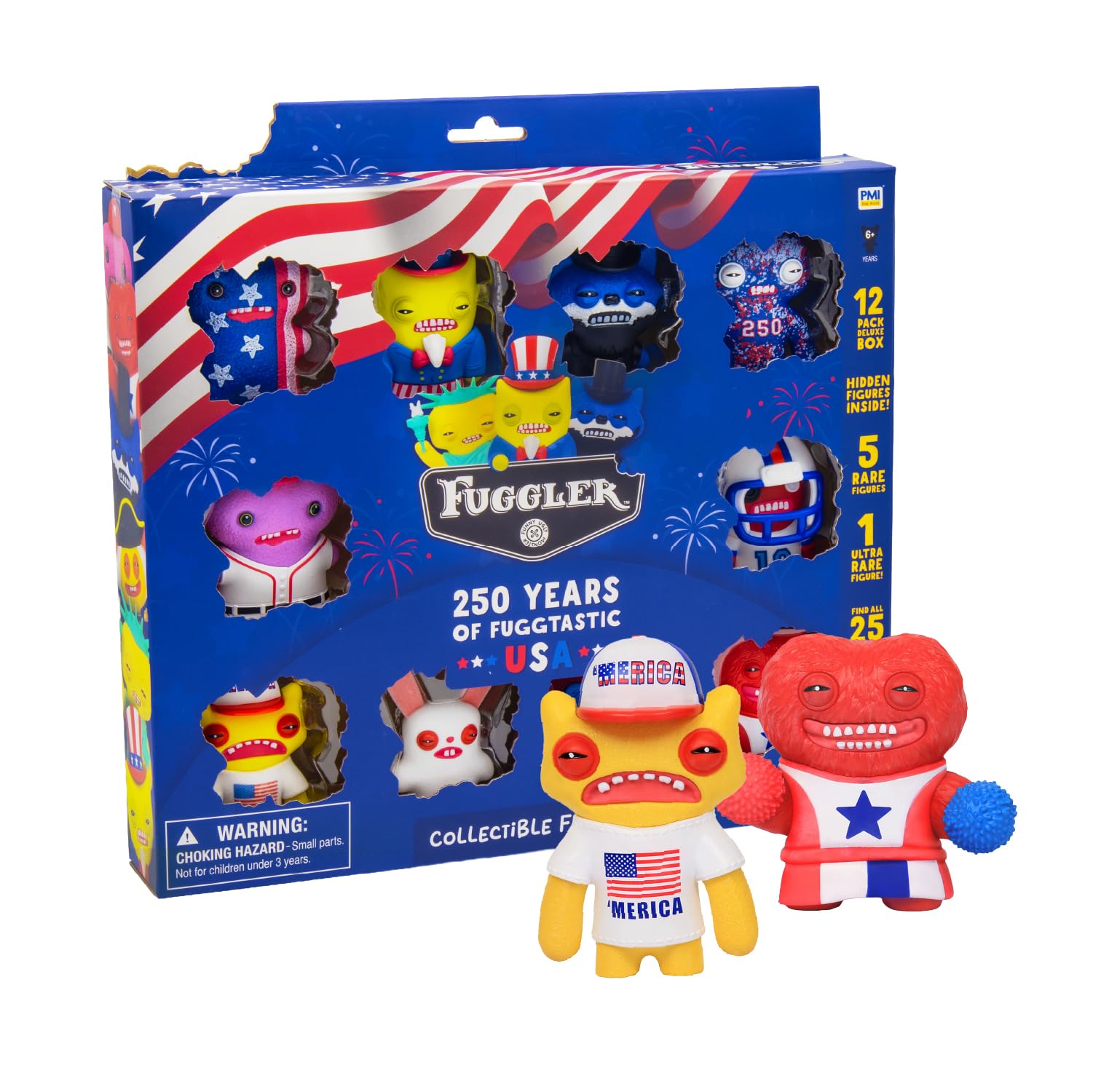 Amazon.com: Fuggler USA 250 Anniversary Collectible Figures 12