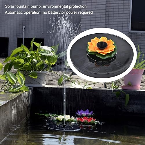 Miniatura 2 de ciciglow Fuente solar para baño de pájaros, bomba de fuente de energía solar de 1.4 W, bombas de agua flotantes para jardín, patio, estanque y