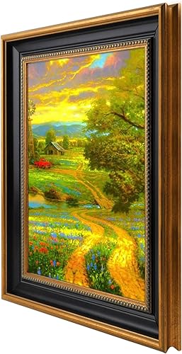 Miniatura 8 de Space Art Deco, Marco de fotos de 11 x 14 pulgadas sin paspartú para fotografías, impresiones y pósteres de 11 x 14 pulgadas, vidrio real de alta