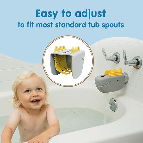 Miniatura 3 de Dr. Brown’s CleanUp Dino-Soft Baby Bath Spout Cover, Soft and Safe on Tub Faucet, Toddler Bathtub Safety for Kids, BPA Free, Certified Plastic
