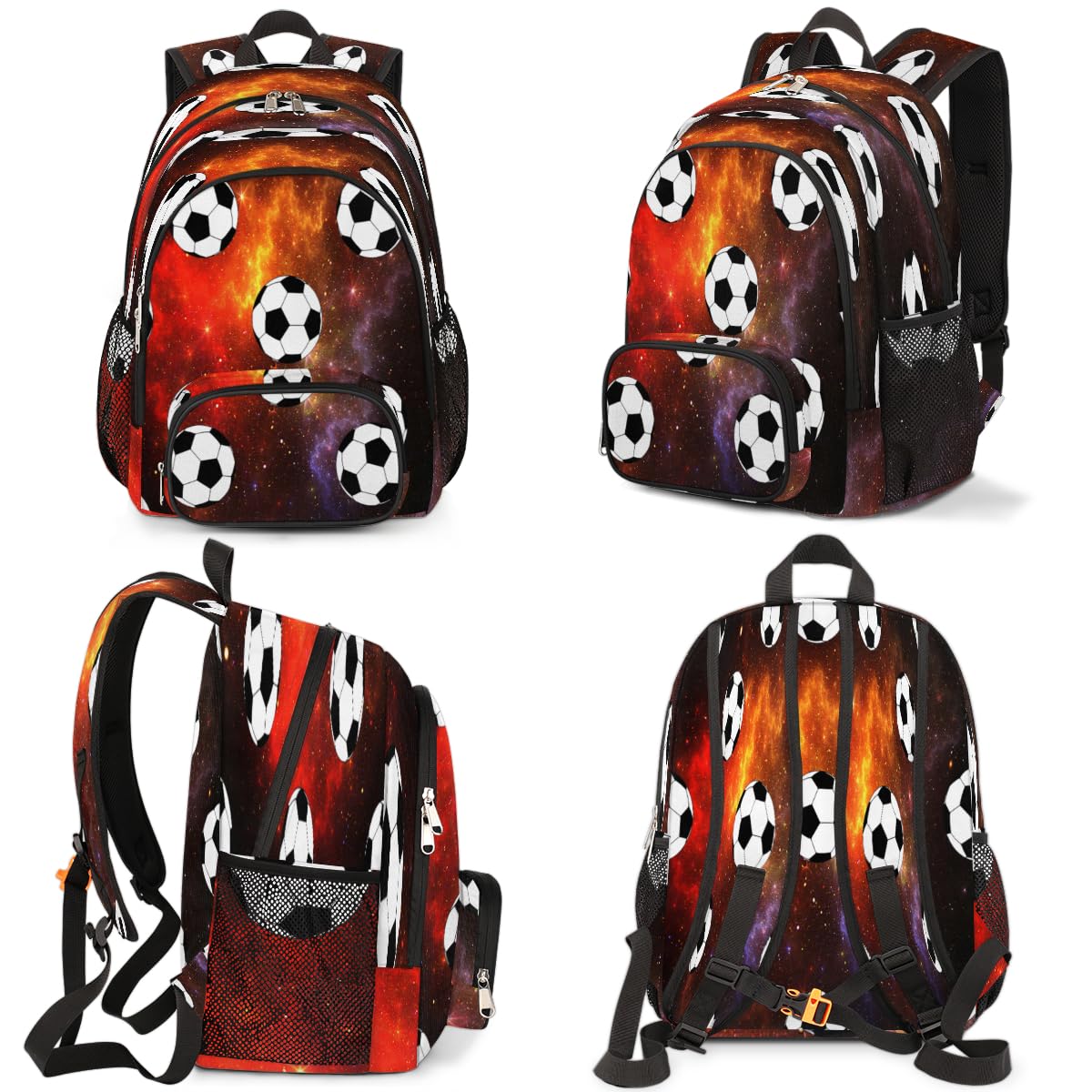 Galaxy Space plecak piłkarski o dużej pojemności plecak szkolny, plecak na książki, plecak piłkarski, wędrówki, podróż, na co dzień, na laptopa, plecak dla dzieci, chłopców, dziewcząt, mężczyzn,