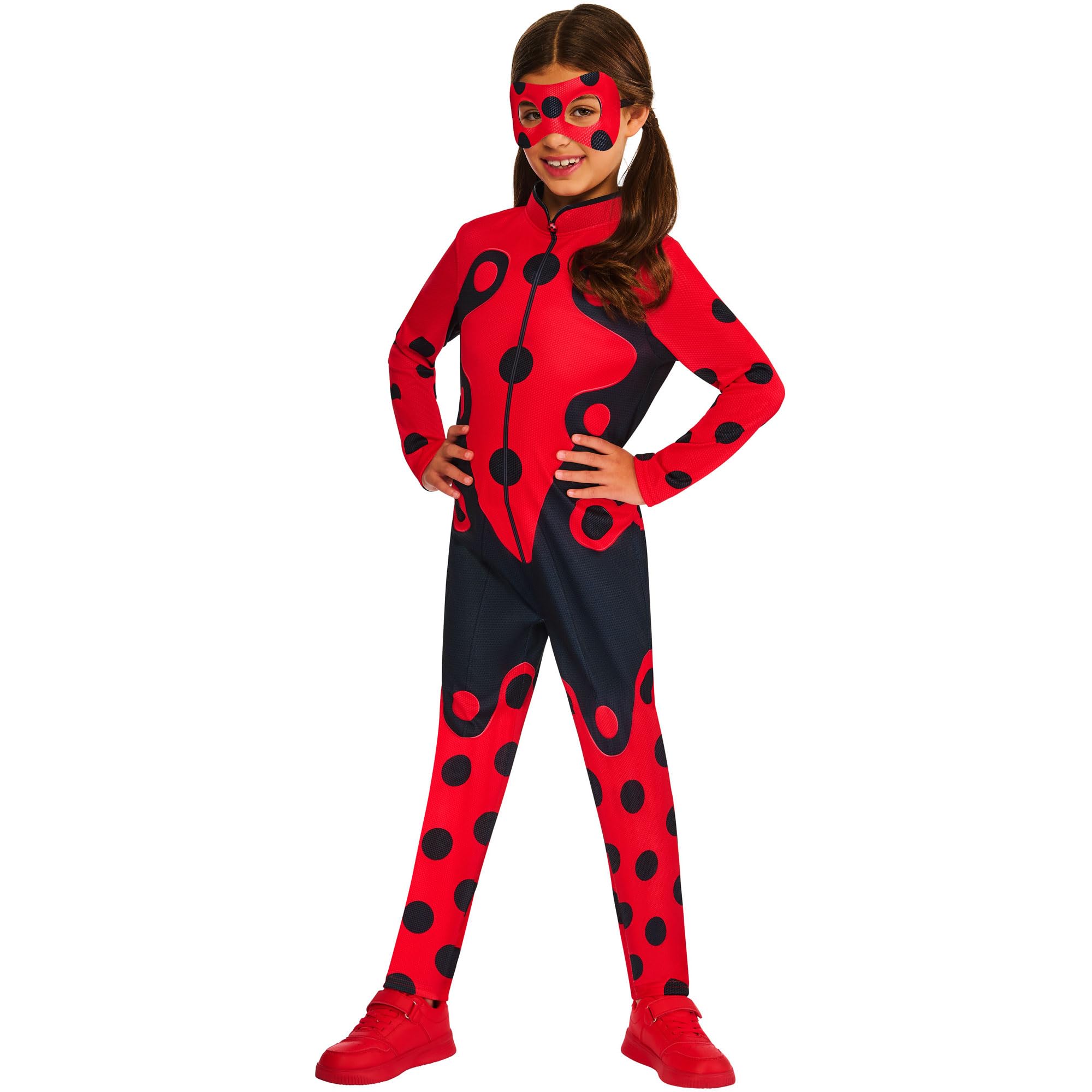 Rubies Official Zag America Miraculous Ladybug Child Costume, Kids Fancy Dress, Size Age 7-8 Years Halloween