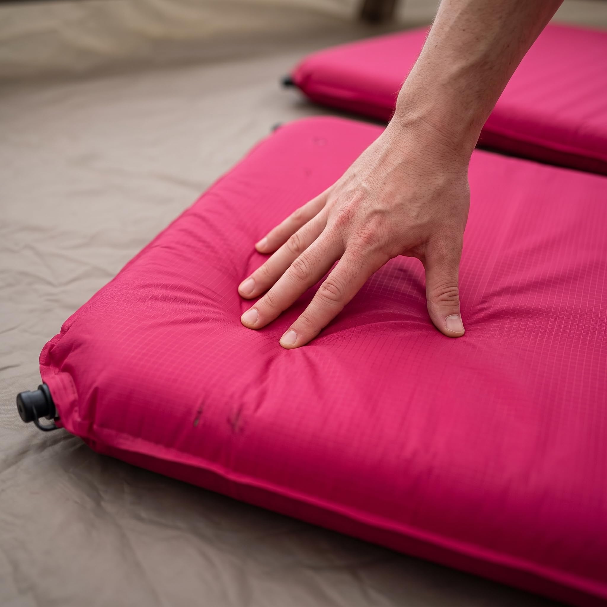Matelas autogonflant 1 Personne pour Camping et randonnée – Tapis Sol Confortable pour 1 à 2 Personnes