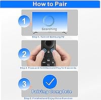 Vista 7 de Mando a distancia solar de repuesto para Samsung Smart TV (2018-2025): célula solar recargable, carga USB-C, voz y Bluetooth, neo, QLED, cristal