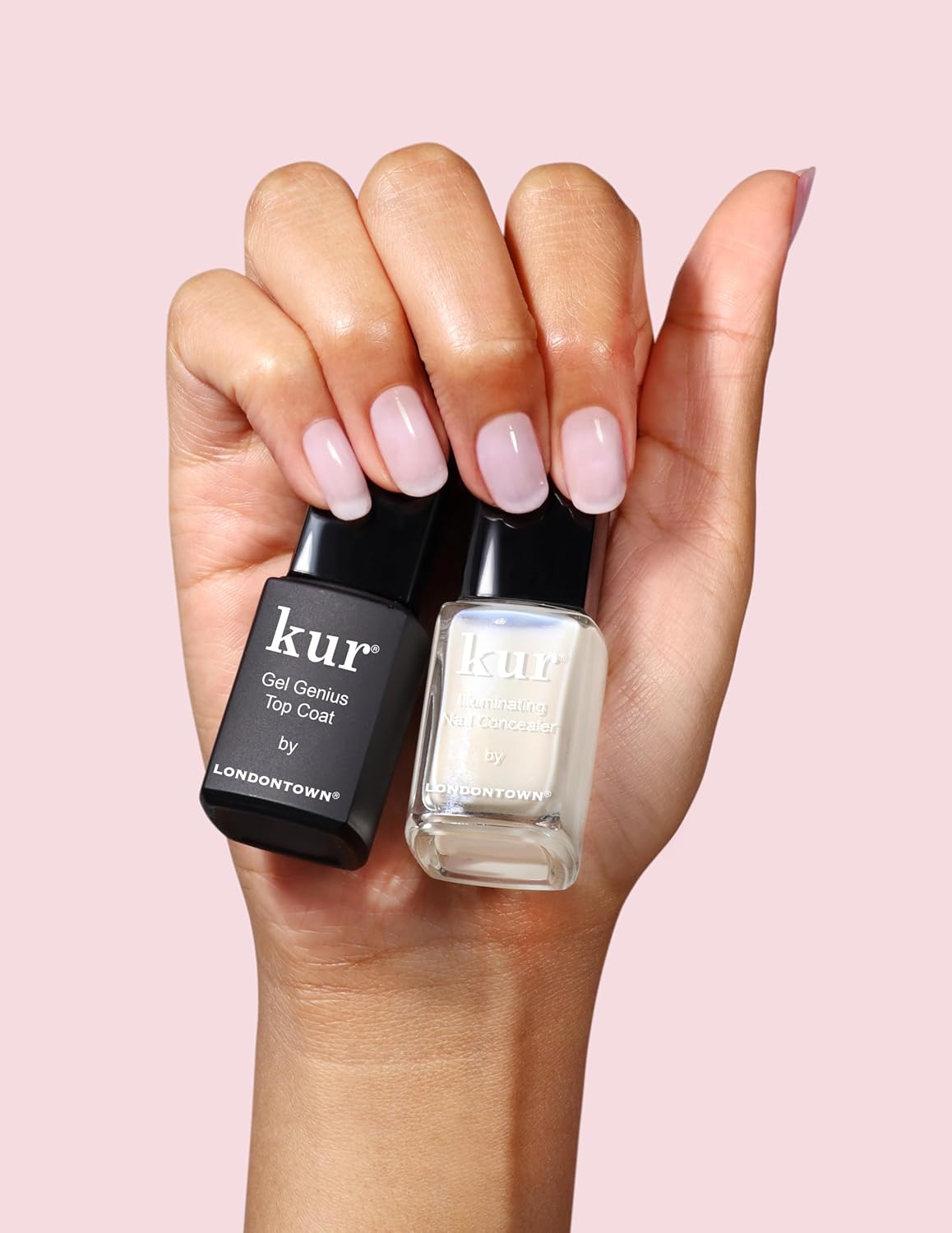 LONDONTOWN kur Original Nail Conceal & Go Duo Set, Includes Original Nail Illuminating Concealer & Gel Genius Top Coat, 2 Piece Set, 0.4 Fl Oz - Image 3