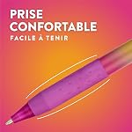 Paper Mate InkJoy 300RT Stylo à bille, Stylos colorés avec des bandes de mode, Rétractable, Point moyen, Couleurs assorties, 24 Nombre
