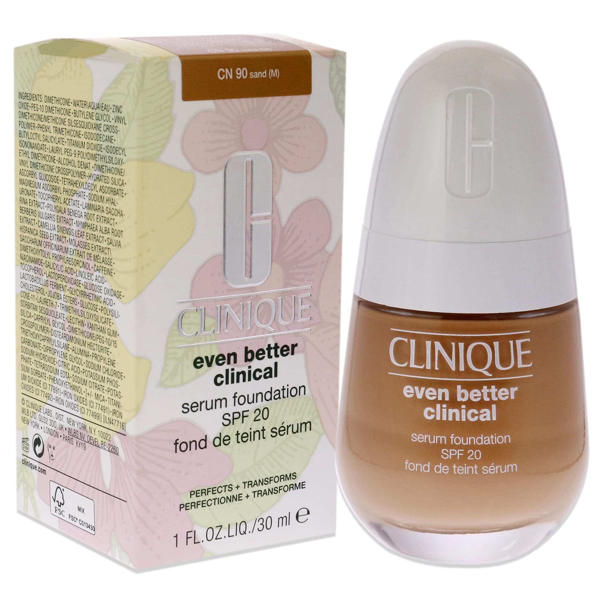 Clinique Even Better Clinical Serum Foundation SPF 20, Full Coverage, Satin Matte Finish With 3 Serum Technology - Image 3