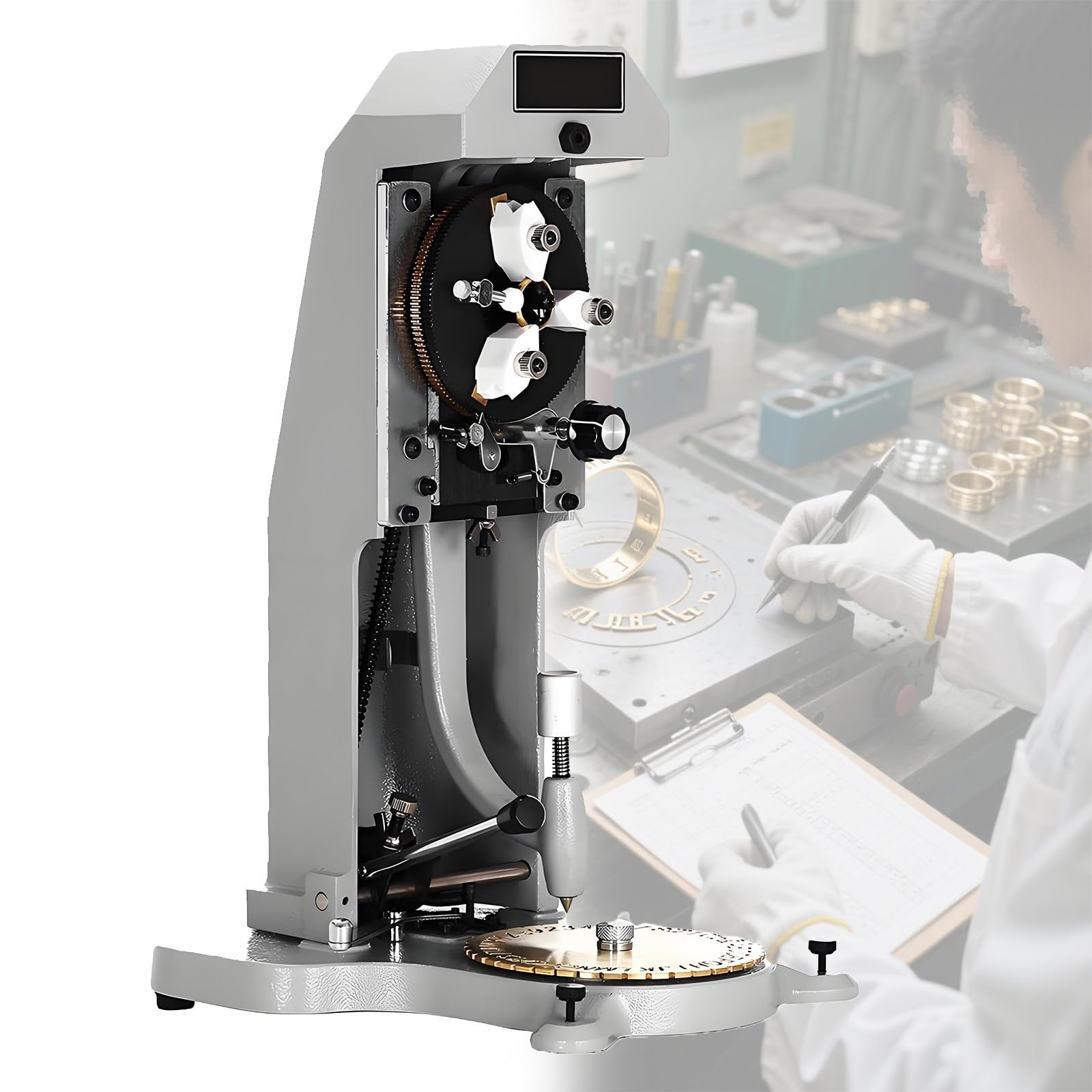 Machine de gravure de bague intérieure pour bijoux, gravure rapide et précise de 1,5 mm à 2,0 mm, idéale pour la personnalisation de bagues personnalisées