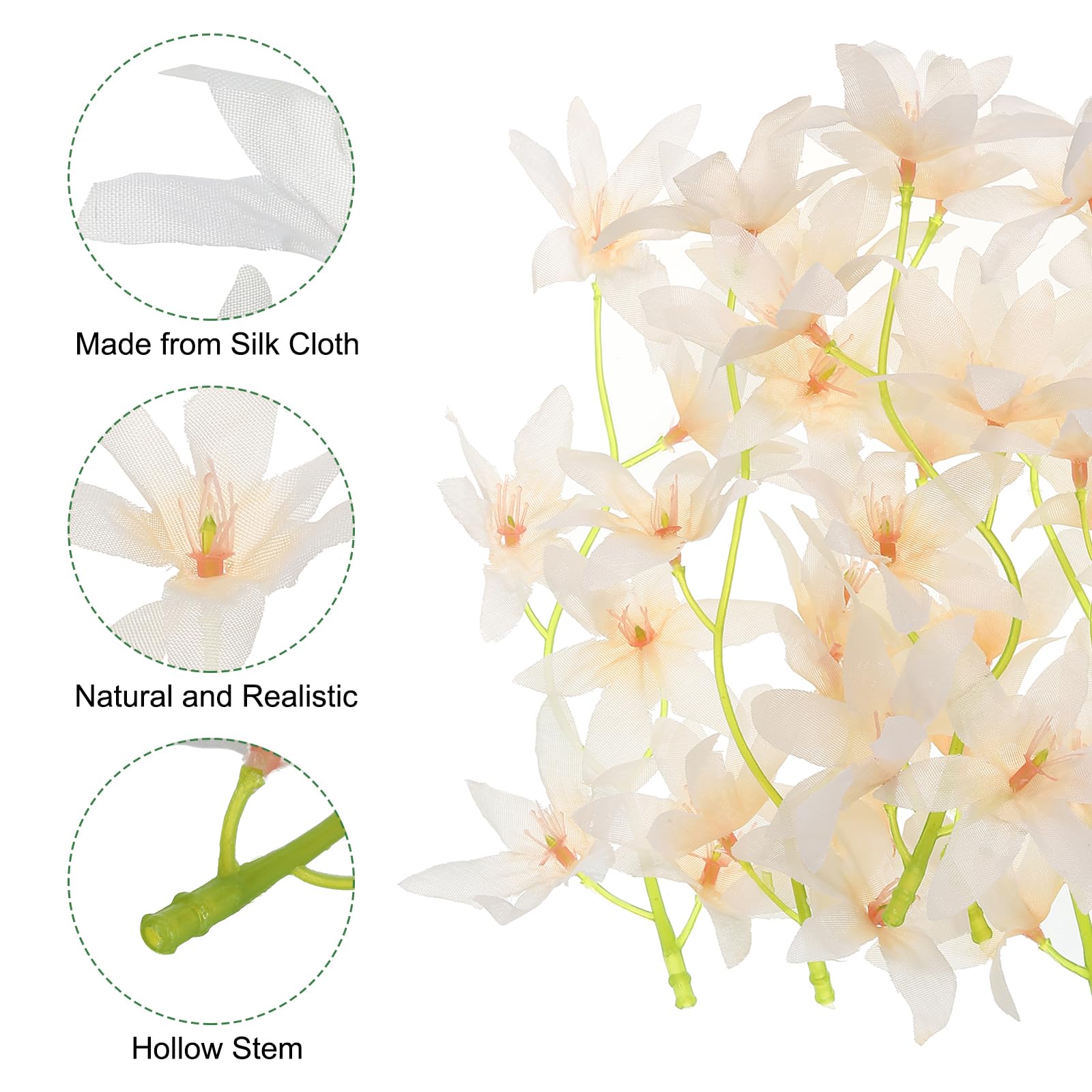 PATIKIL 7 Inch Artificial Orchid Flower - Image 4