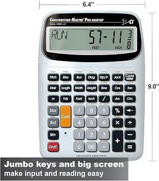 Calculated Industries 6135 Scale Master Pro XE Advanced Digital Plan Measure & 44080 Construction Master Pro-Desktop Advanced Construction