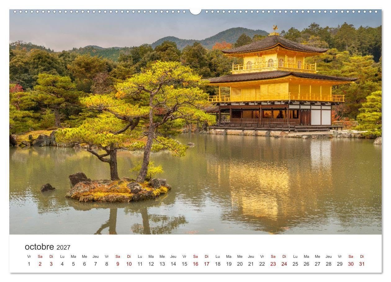 Jardiner au Japon (Calendrier mural haut de gamme 2027 DIN A2 vertical), CALVENDO calendrier mensuel: La beauté des jardins japonais