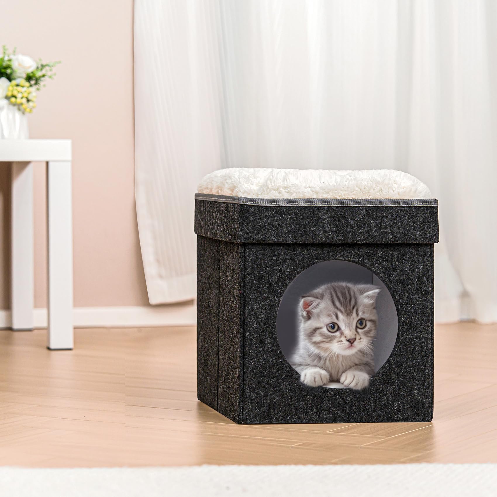 Amazon.com : B FSOBEIIALEO Cat House Cube Small Dog Cubes for