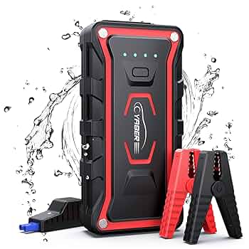 ジャンプスターター ケース付き ライト点灯 2500A 12V JRAPOTU Amazon | JRAPOTUジャンパースターター 2500Aピーク電流ジャンプ