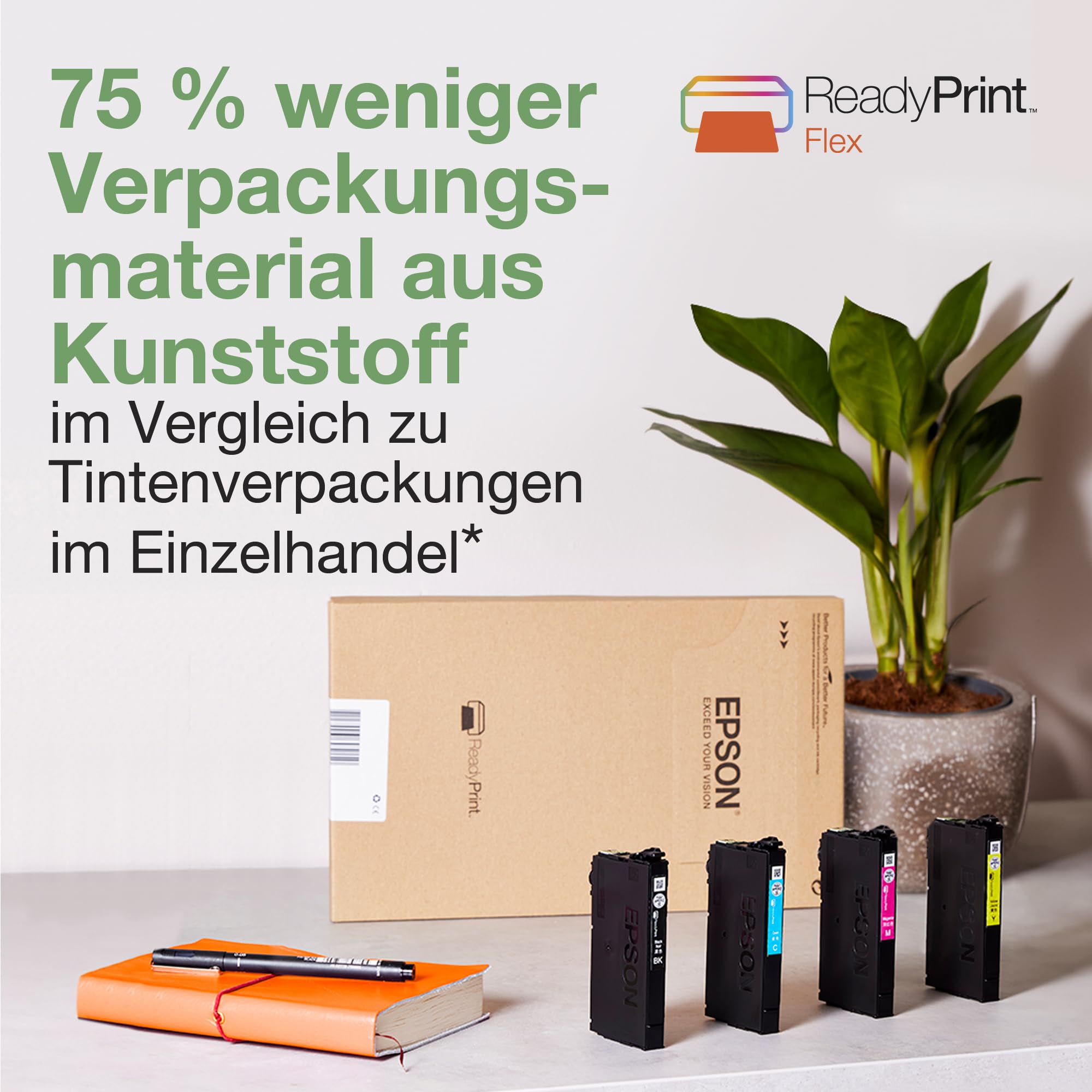 Epson Workforce WF-2950DWF A4-Multifunktions-Tintenstrahldrucker mit kabellosem Betrieb, inkl. kostenloser Tinte mit ReadyPrint Flex-Abo*