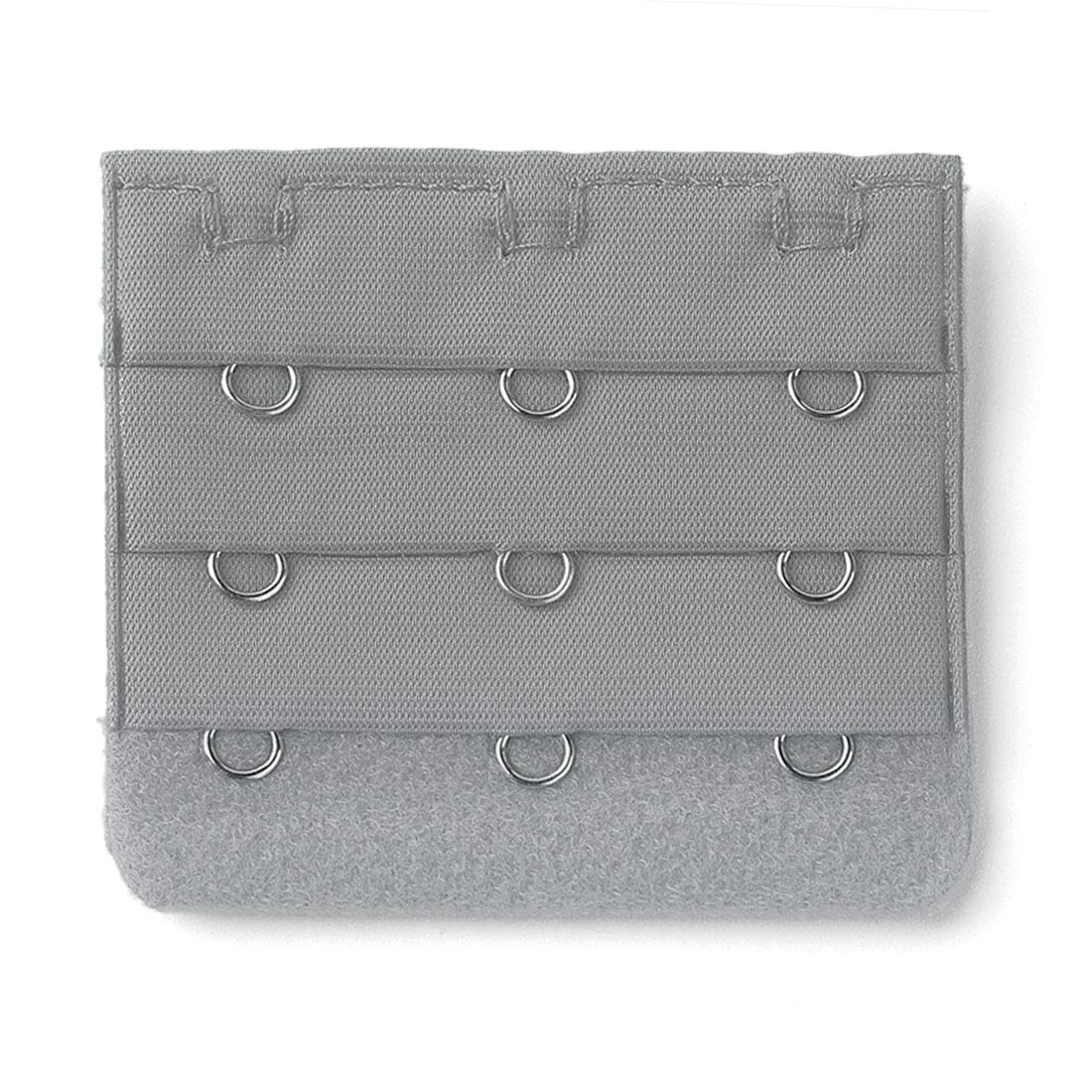 Uxcell Women's Gray Sourcing Map Lady Spandex Stretch 3 Row 3 Hooks Bra Strap Extension Extender