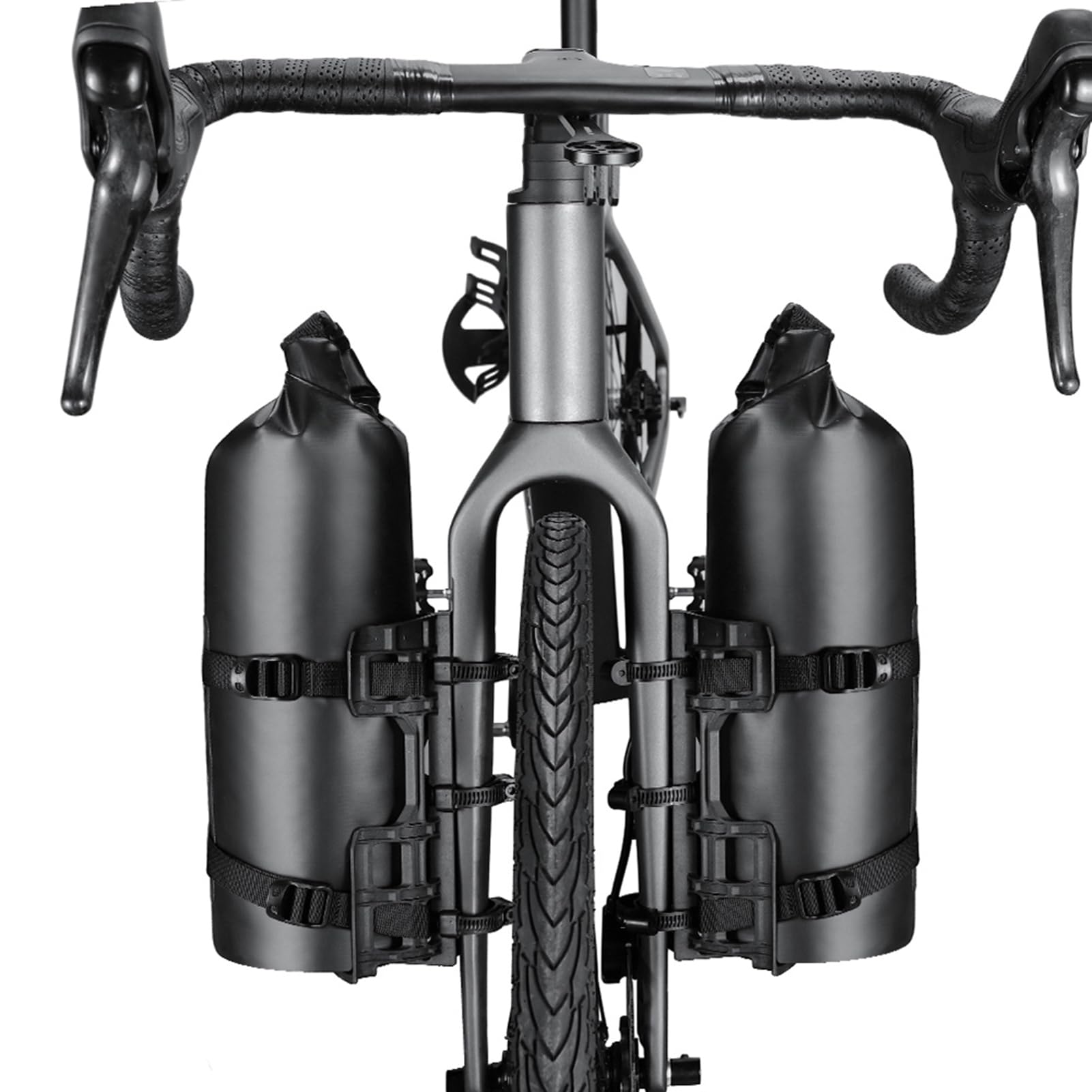 Kavolet Lot de 2 sacoches de Fourche de vélo, 3 l/7 l, imperméables, avec Haut roulable, Sac de séchage pour Porte-Bagages, imperméable, Accessoires de vélo Professionnels