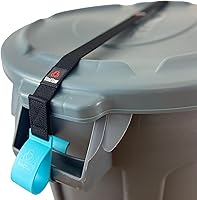 Vista 4 de SideArm by BinClaw - Cerradura de bote de basura resistente para latas redondas con asas, ajuste universal (32-96 galones), protección de doble