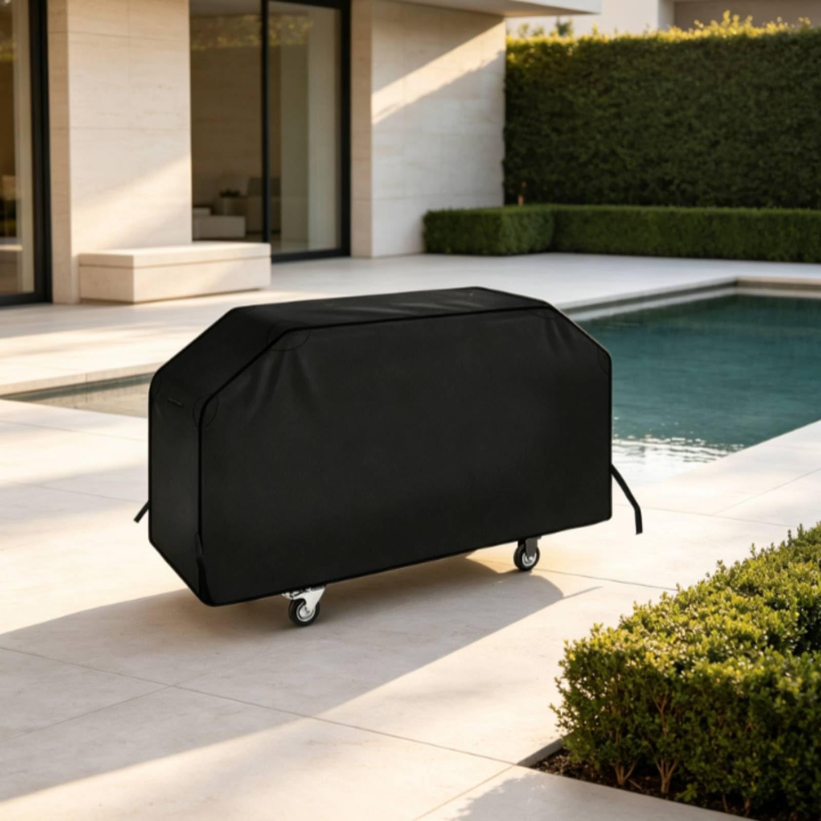 F Fityle Funda para Barbacoa Exterior Cubierta Protector Tapa Manta 600D Oxford Impermeable con Recubrimiento PVC y Diseño Cortavientos Adecuada para Camping Jardín Patio Balcón