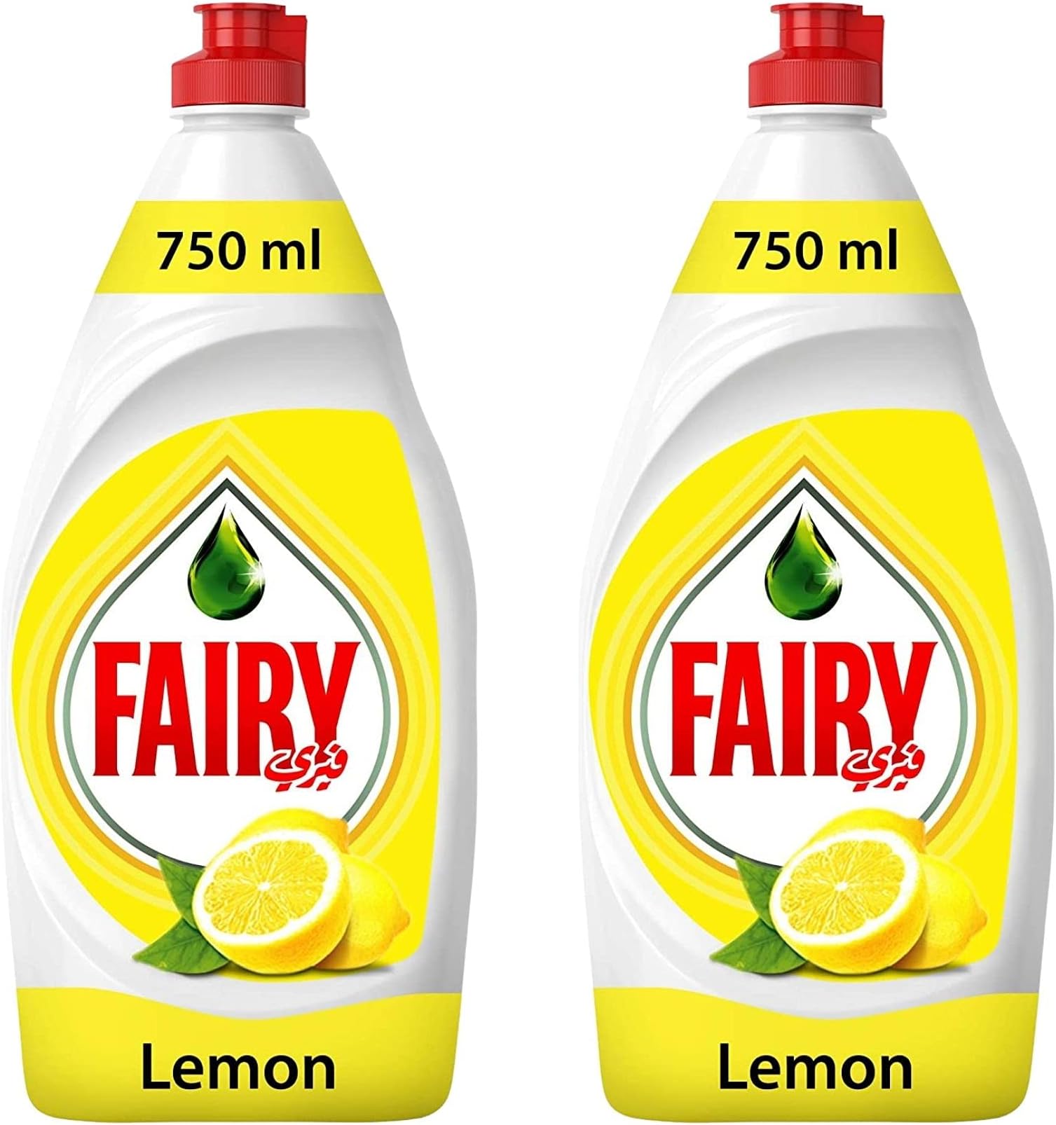 FairyLemon Diswashing Liquid, 2 x 750ml