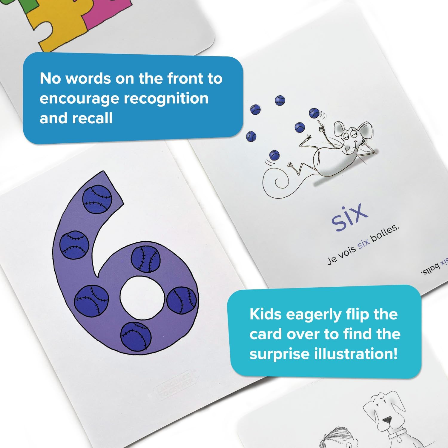French Flash Cards for Kids: 100 First French Words with Online Audio - Learn Colors, Shapes, Numbers 1-10, Animals and More Beginner, Everyday Words - 100 Cards